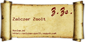 Zalczer Zsolt névjegykártya